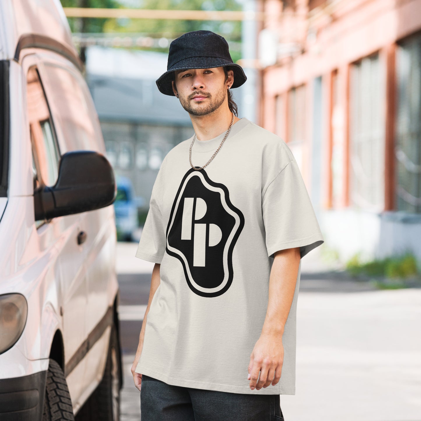 Oversized Logo Oversized Faded Tee