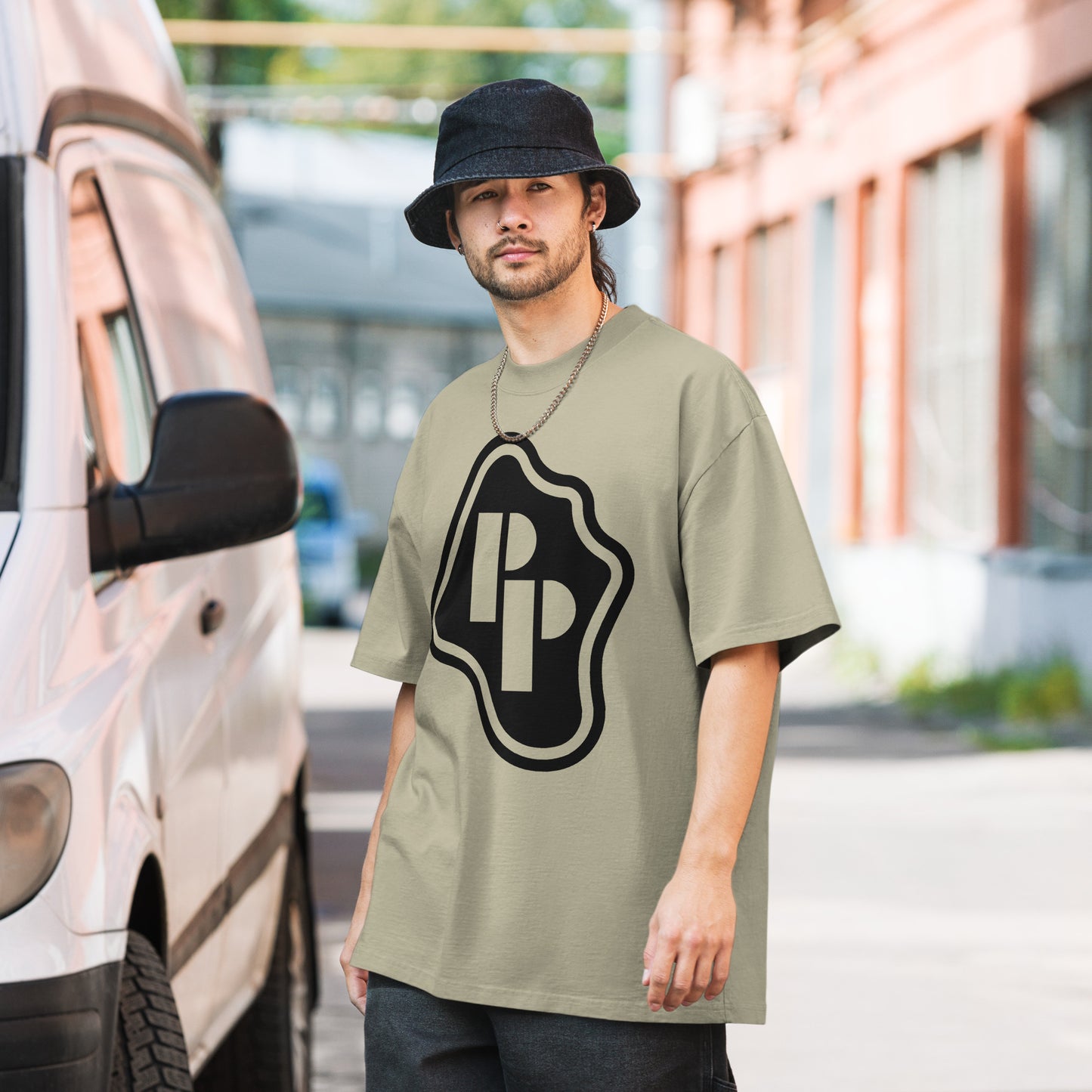 Oversized Logo Oversized Faded Tee