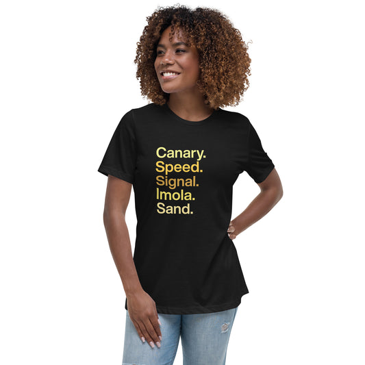 PTS Women's Yellows Relaxed Tee