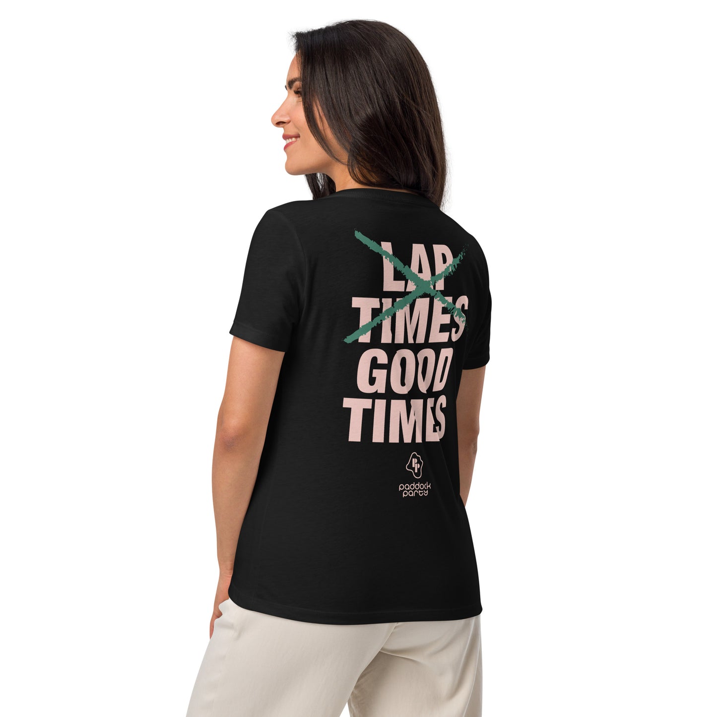 X Lap Times Relaxed V-neck Tee