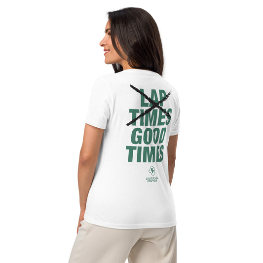 X Lap Times Relaxed V-neck Tee