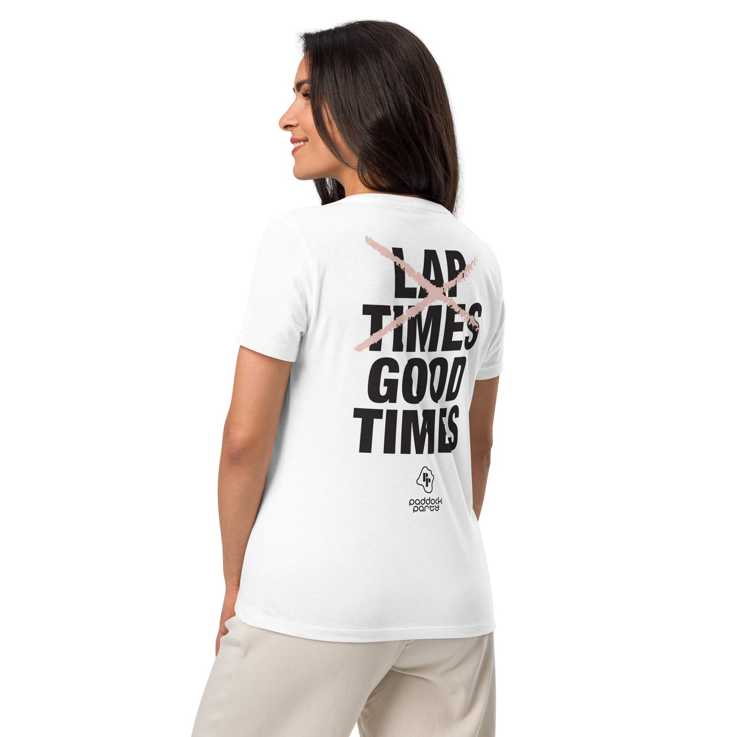 X Lap Times Relaxed V-neck Tee